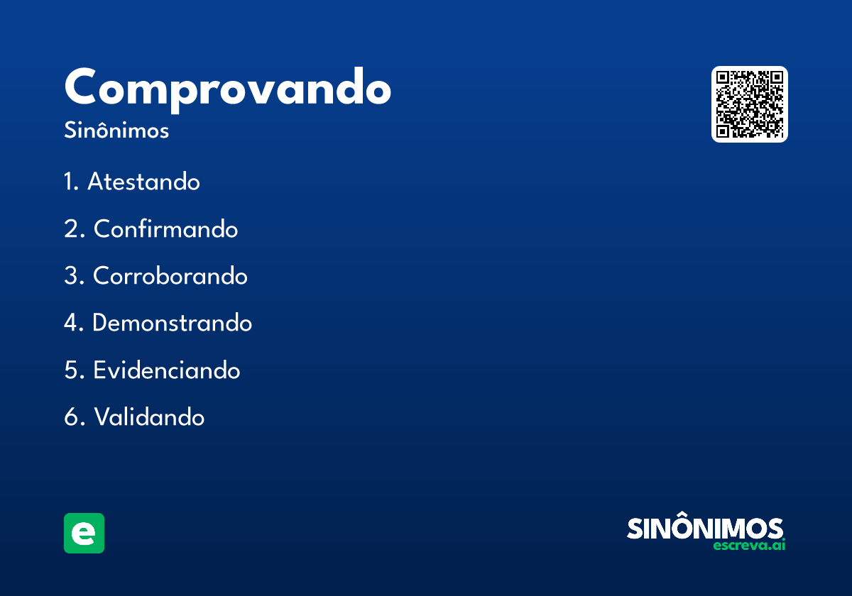 comprovando