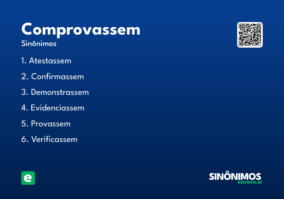 comprovassem
