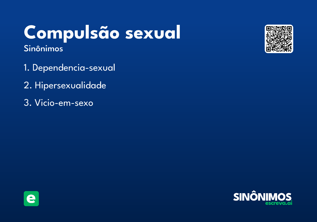compulsão sexual