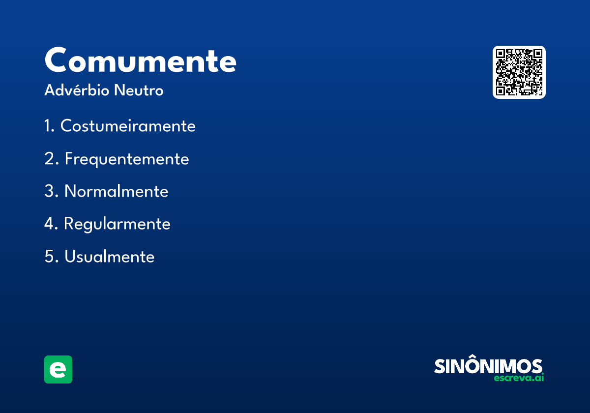 comumente