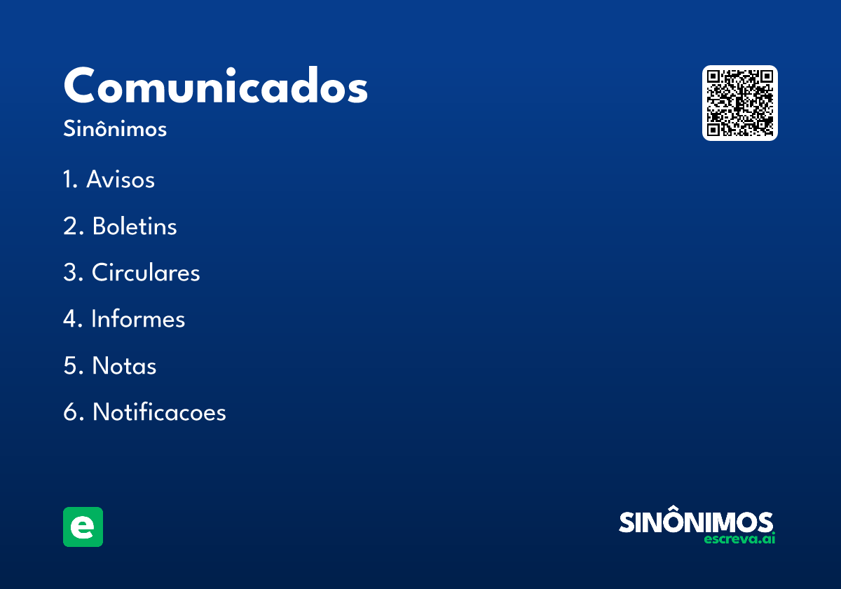 comunicados