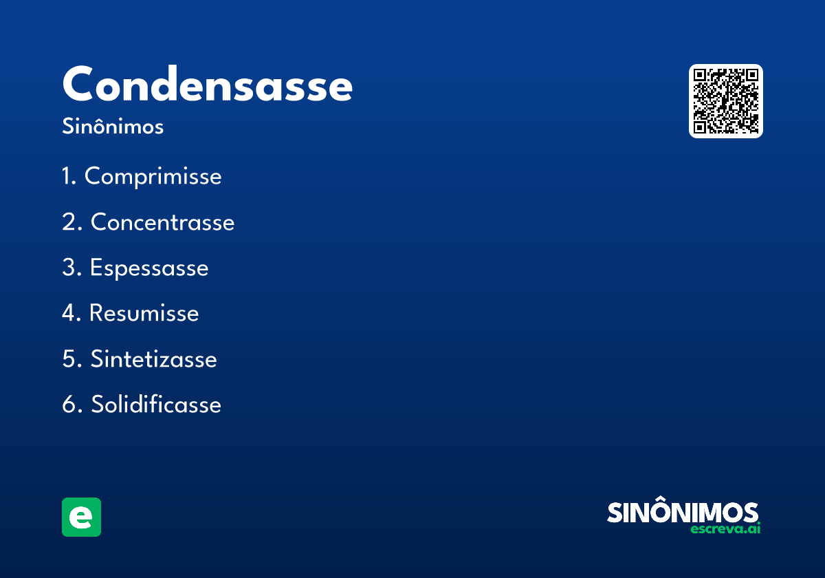 condensasse