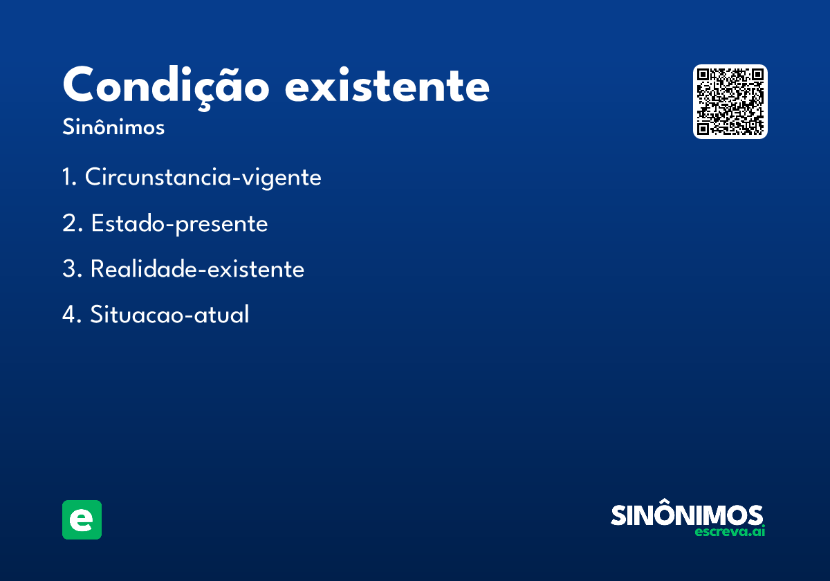 condição existente
