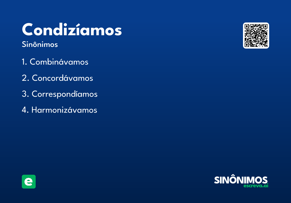 condizíamos