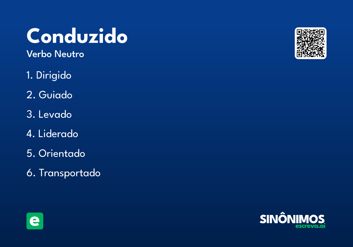conduzido