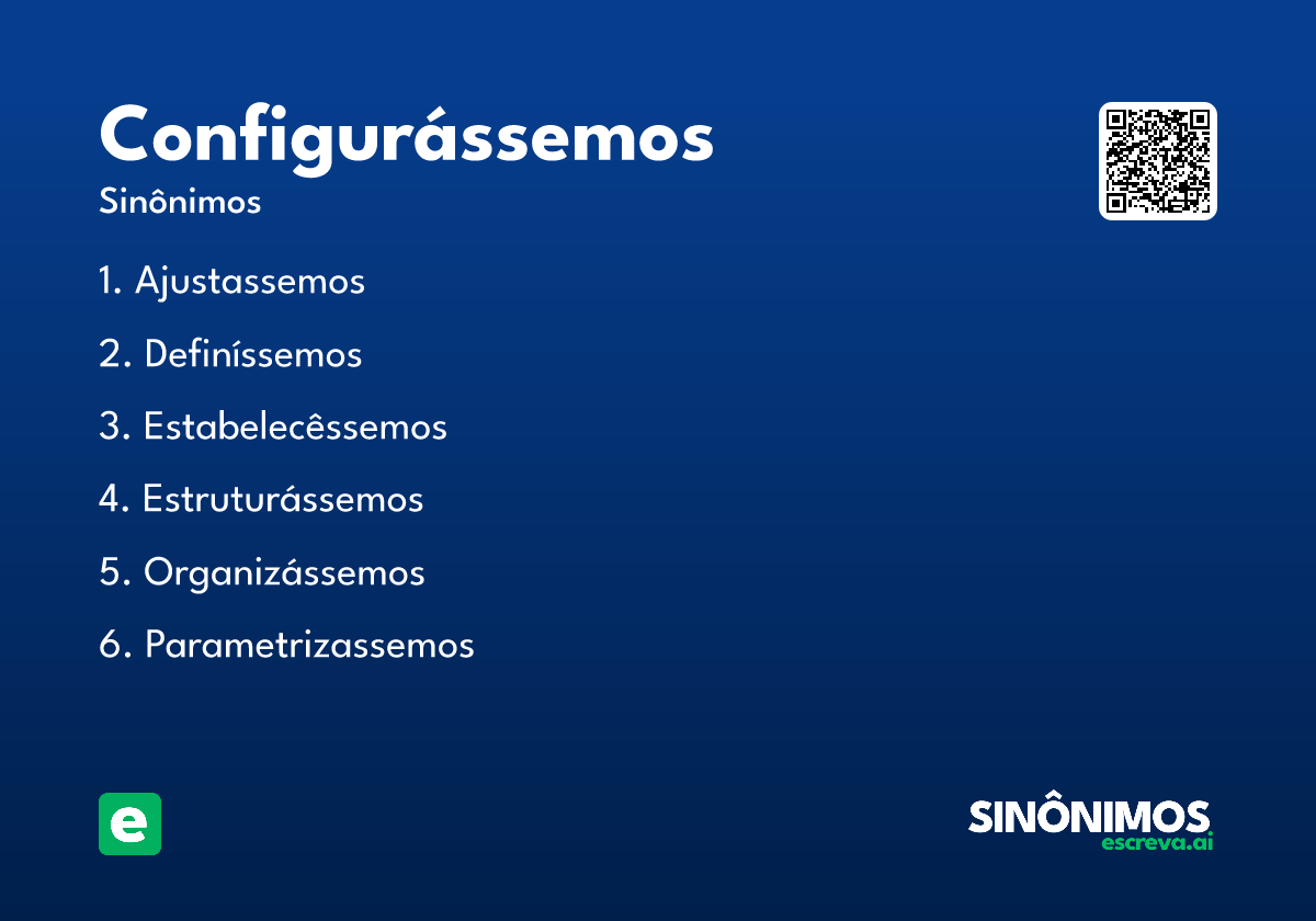 configurássemos