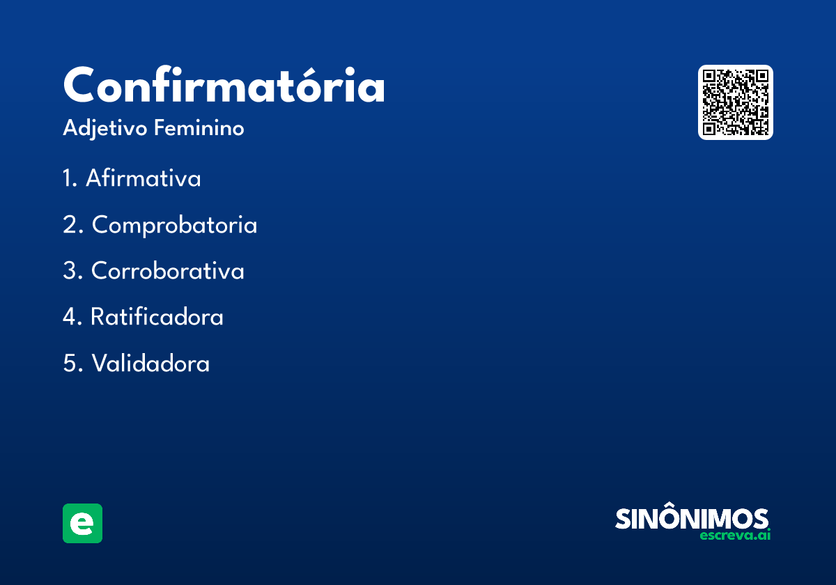 confirmatória