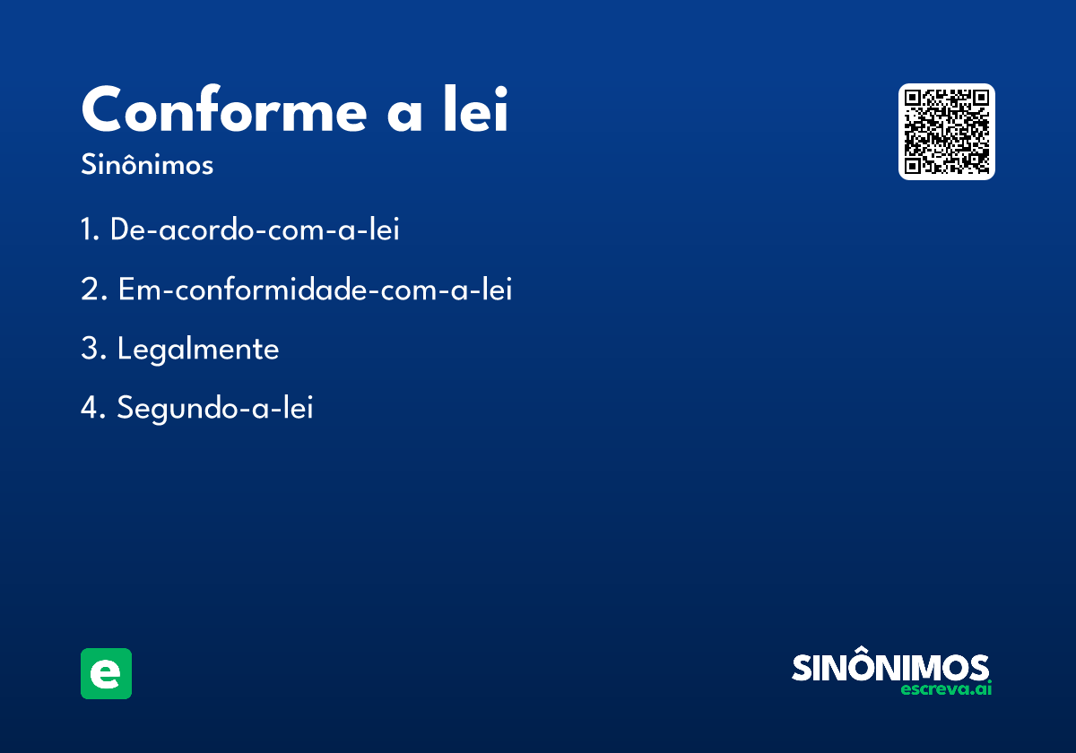 conforme a lei
