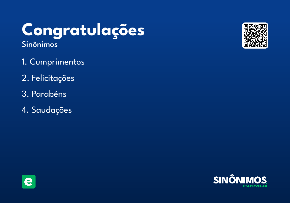 congratulações
