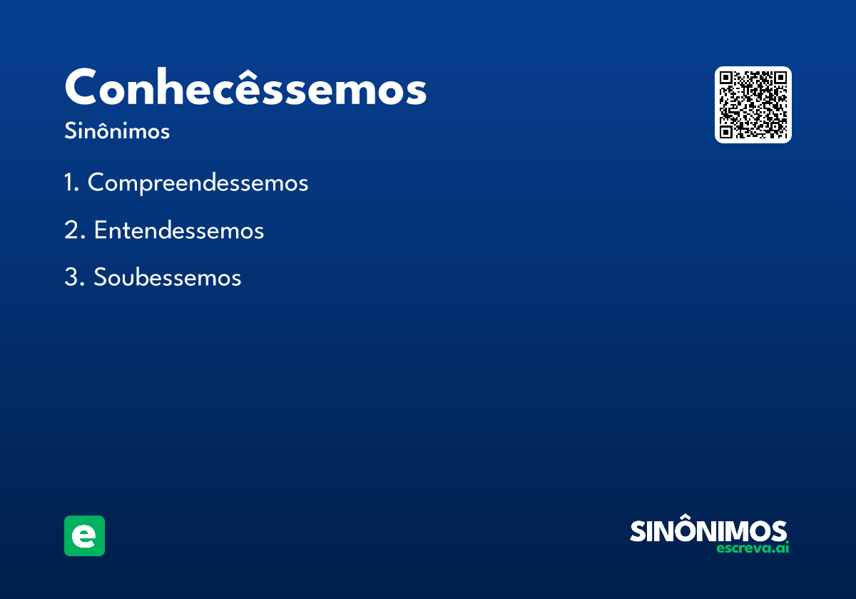 conhecêssemos