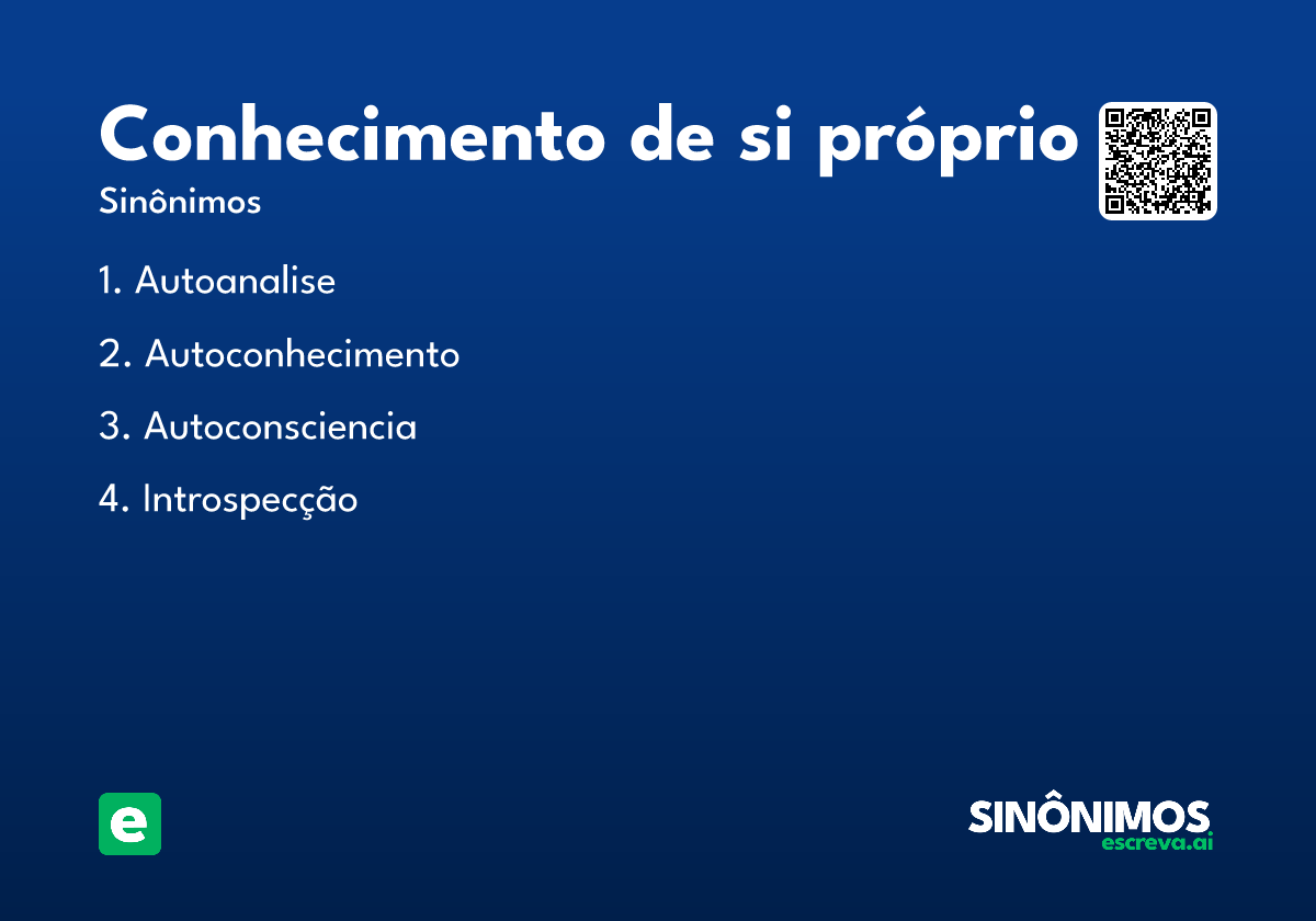 conhecimento de si próprio