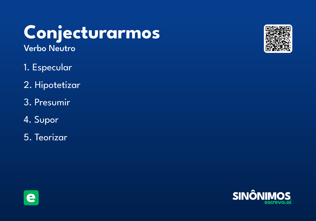 conjecturarmos