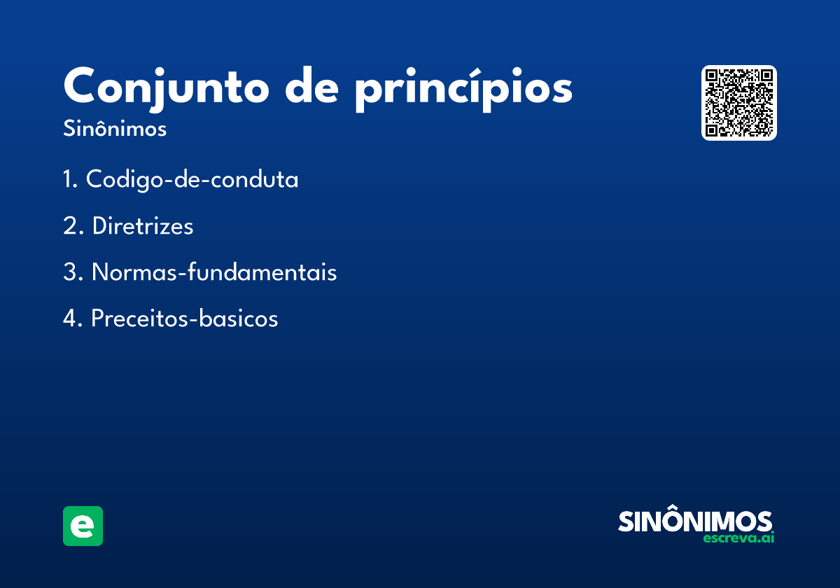 conjunto de princípios