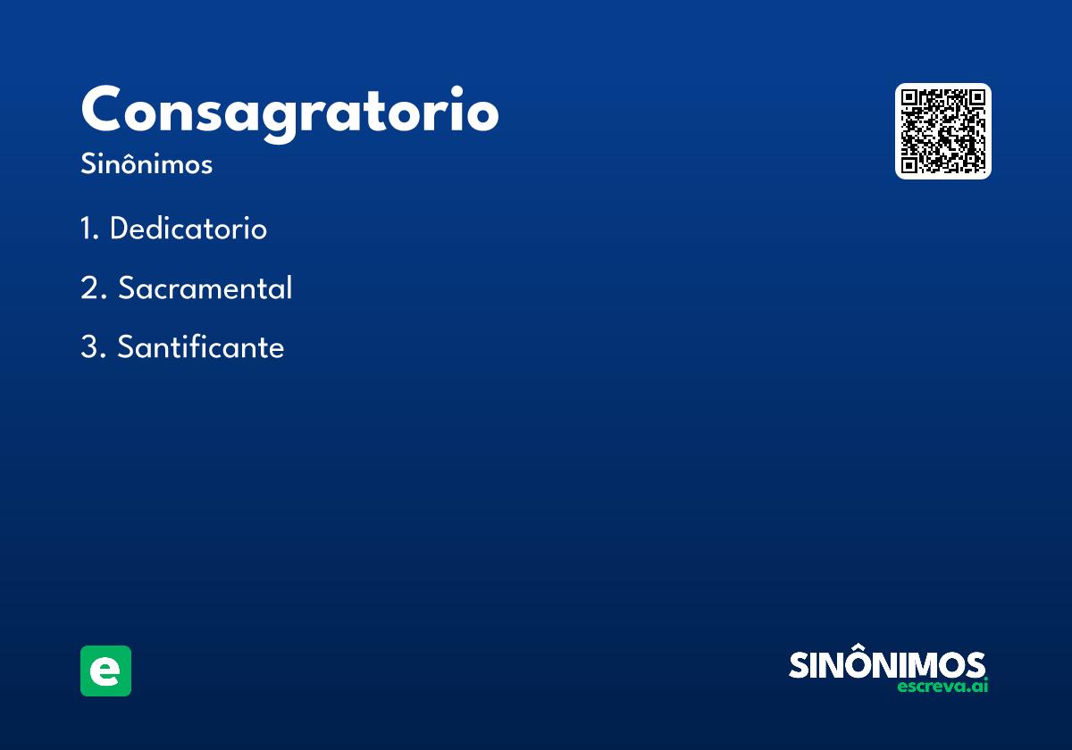 consagratorio