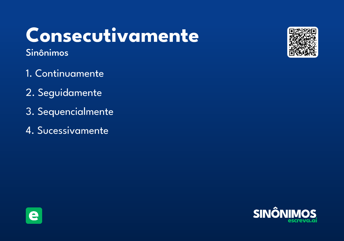 consecutivamente