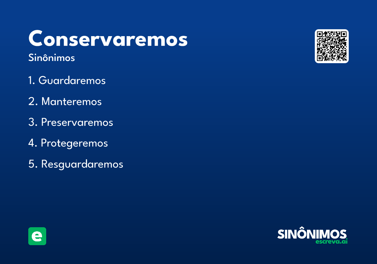 conservaremos