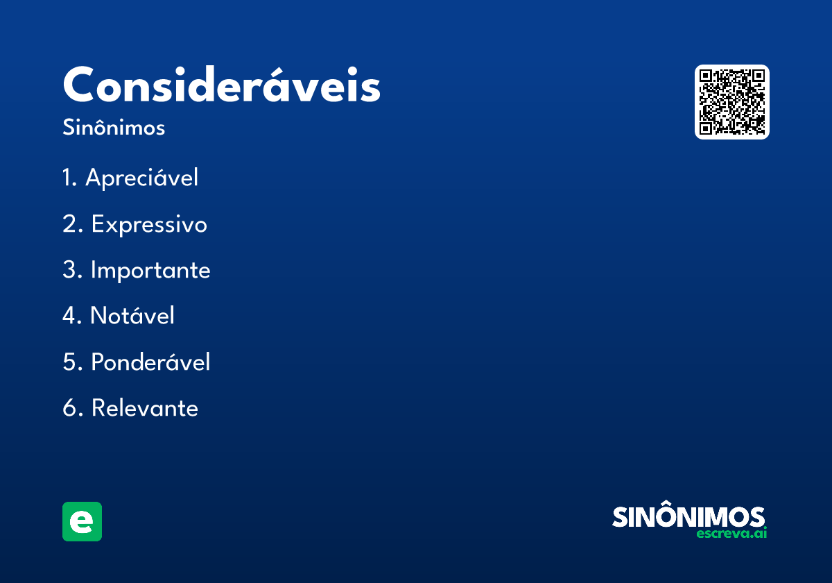 consideráveis