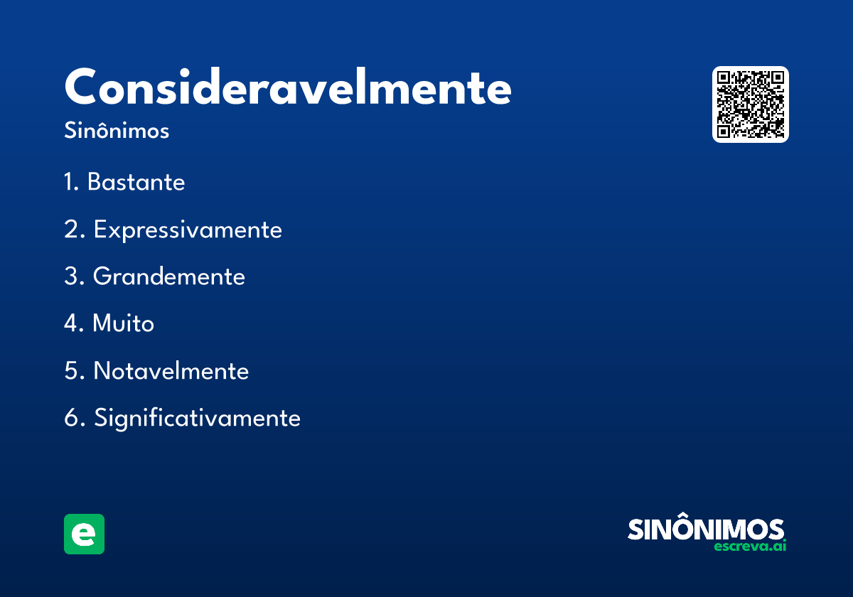 consideravelmente