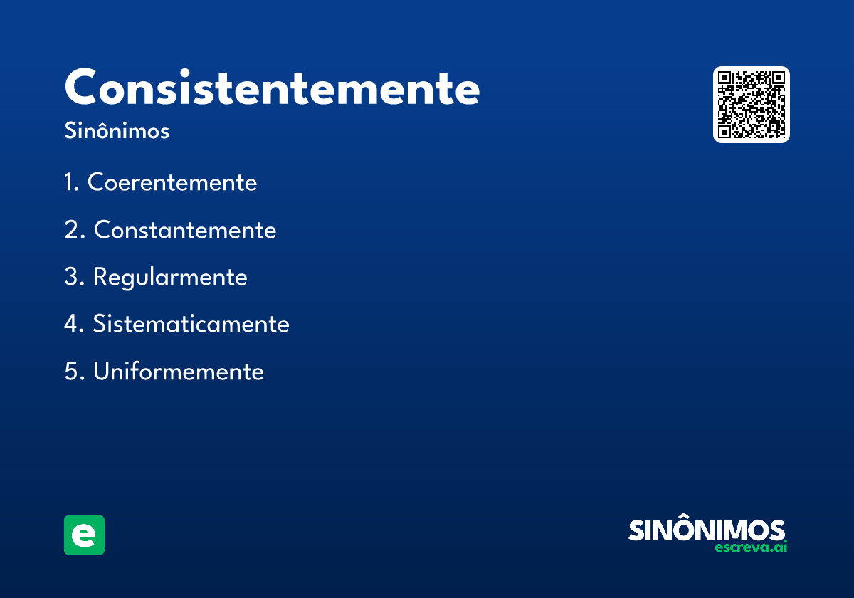 consistentemente