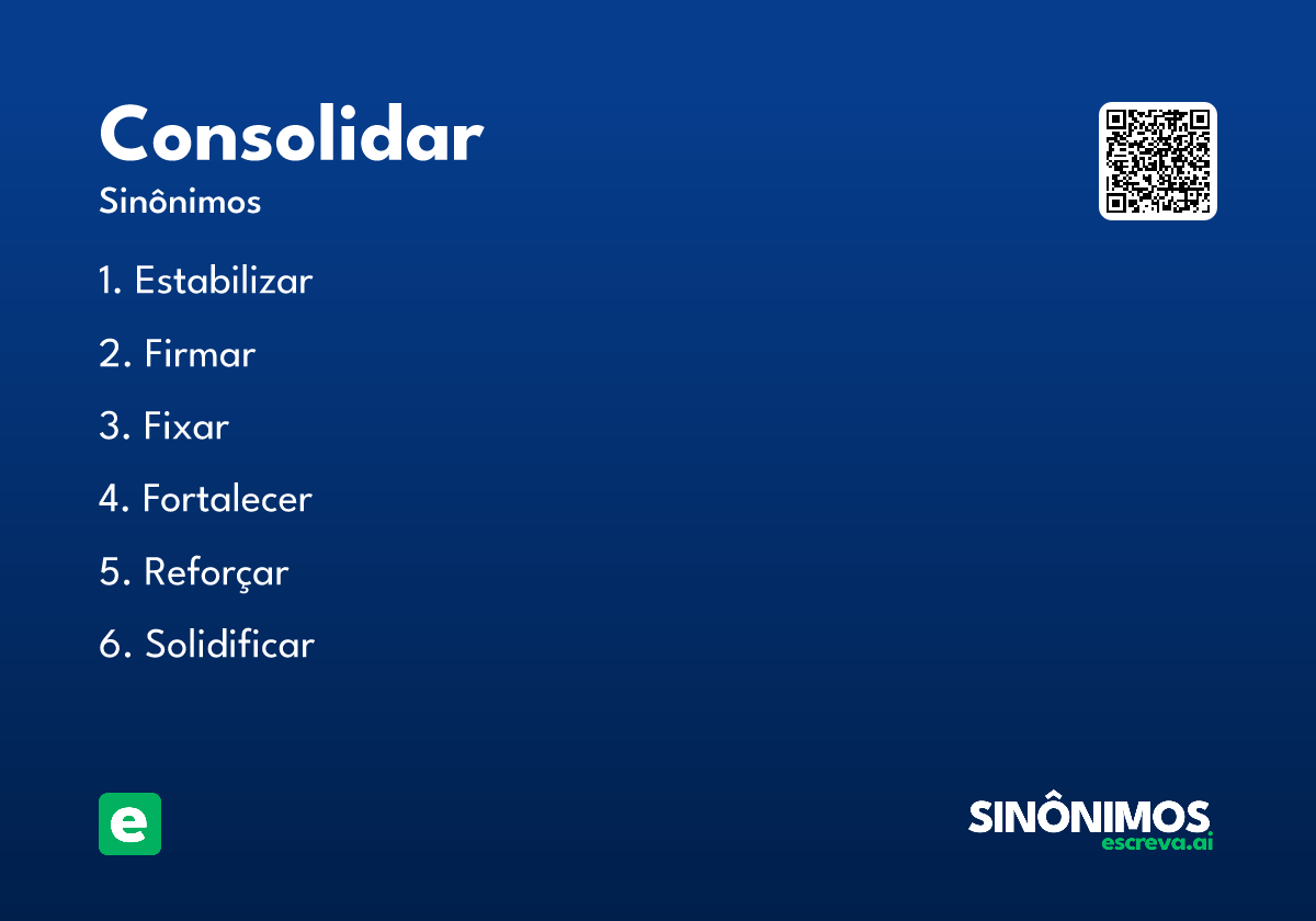 consolidar