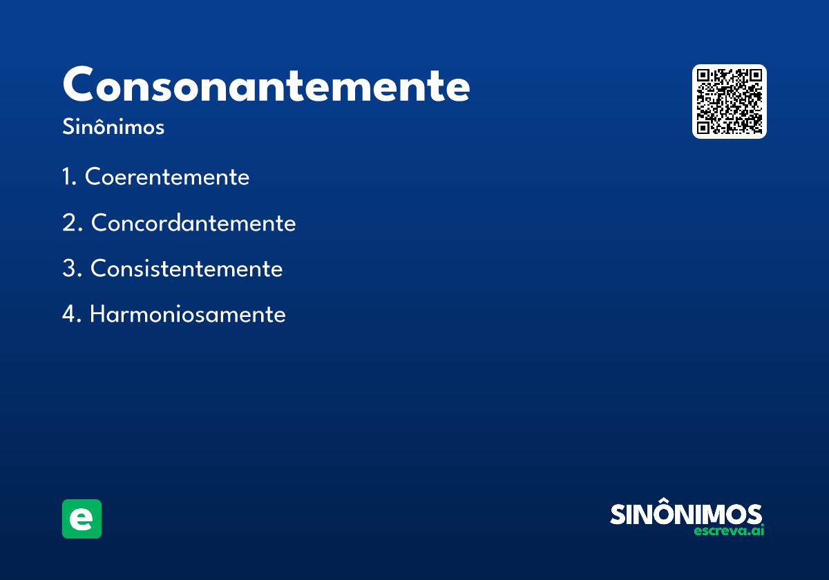 consonantemente