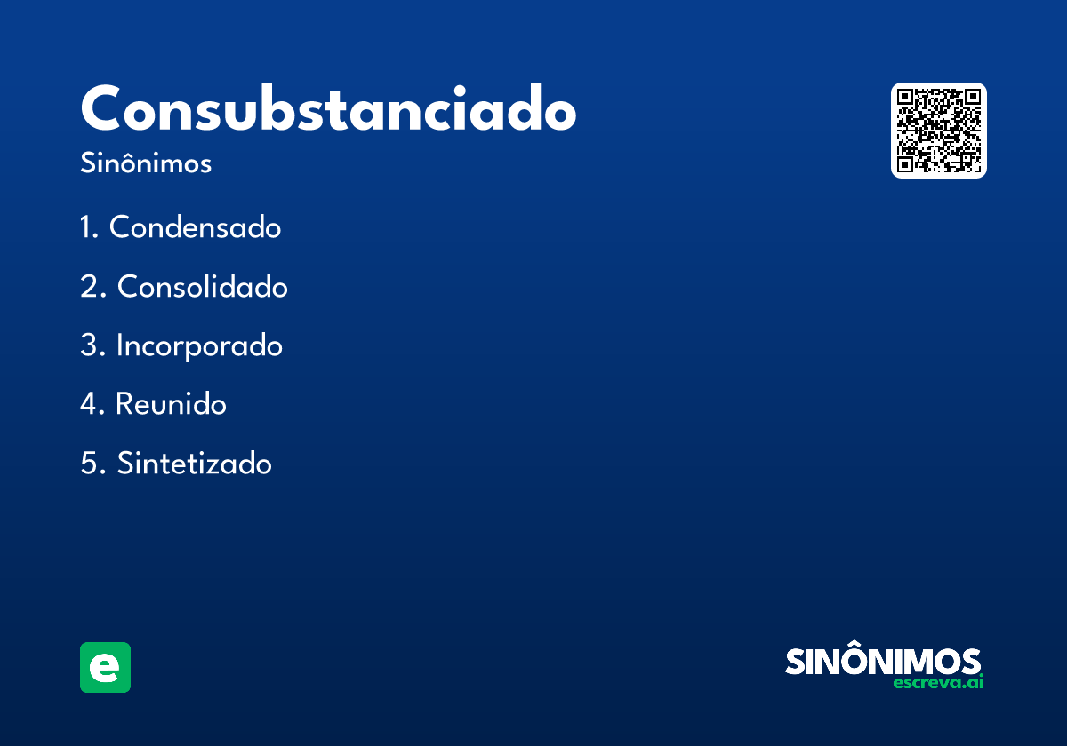 consubstanciado