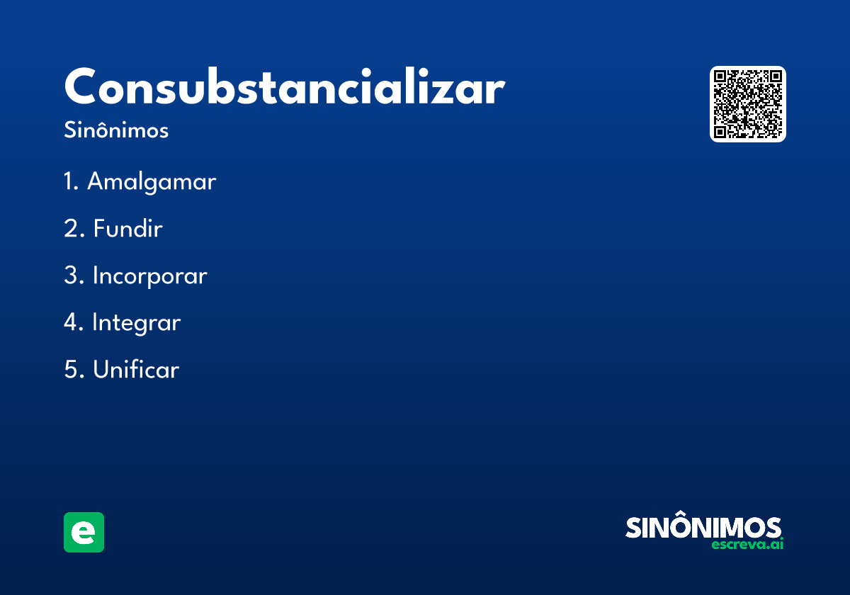 consubstancializar