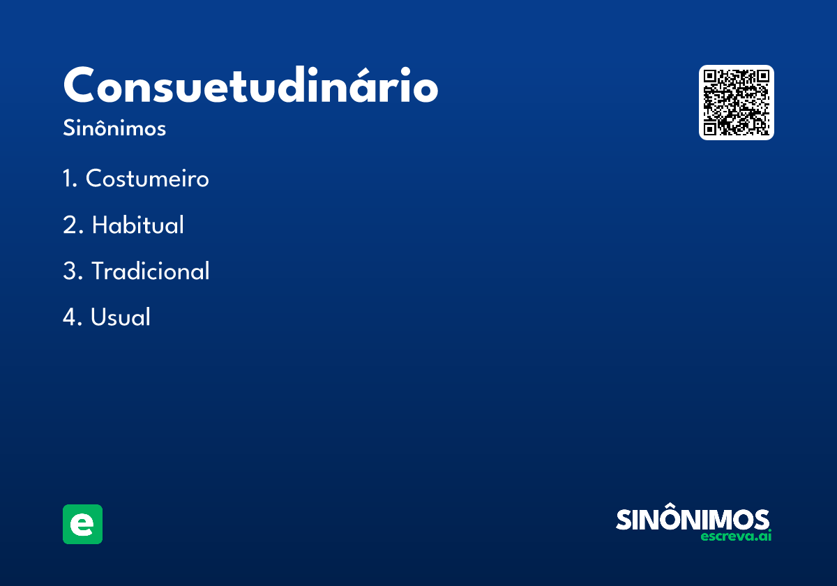 consuetudinário