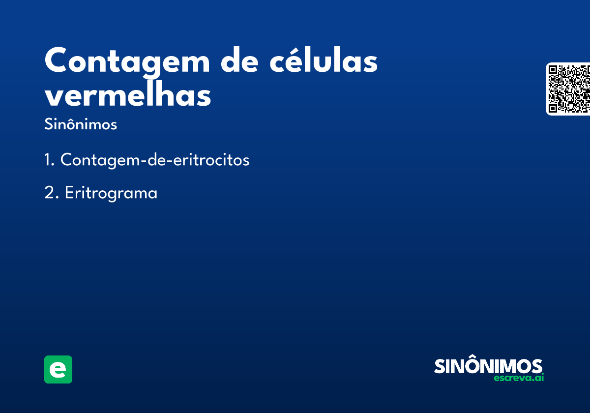 contagem de células vermelhas