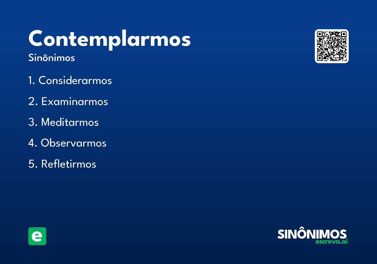 contemplarmos