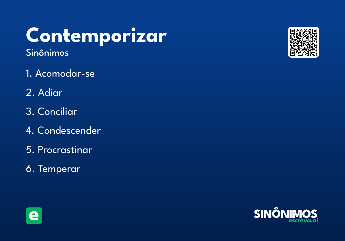 contemporizar