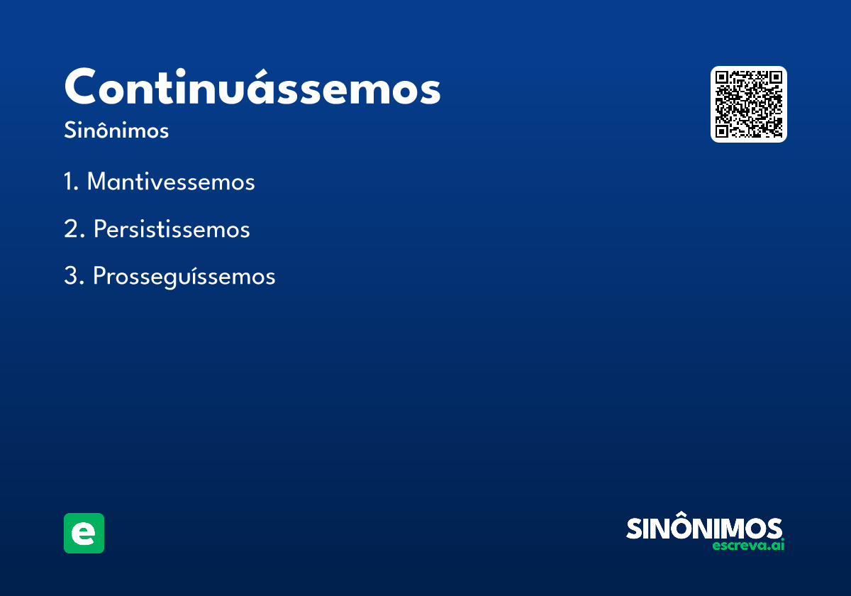 continuássemos