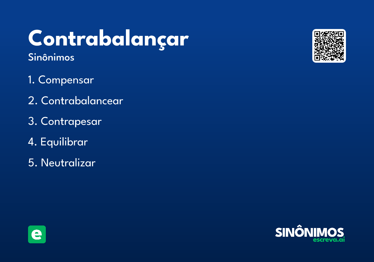 contrabalançar