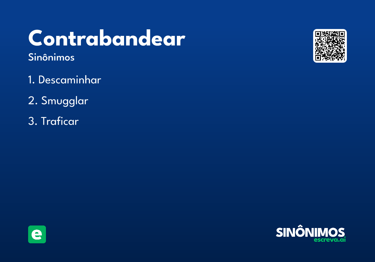 contrabandear