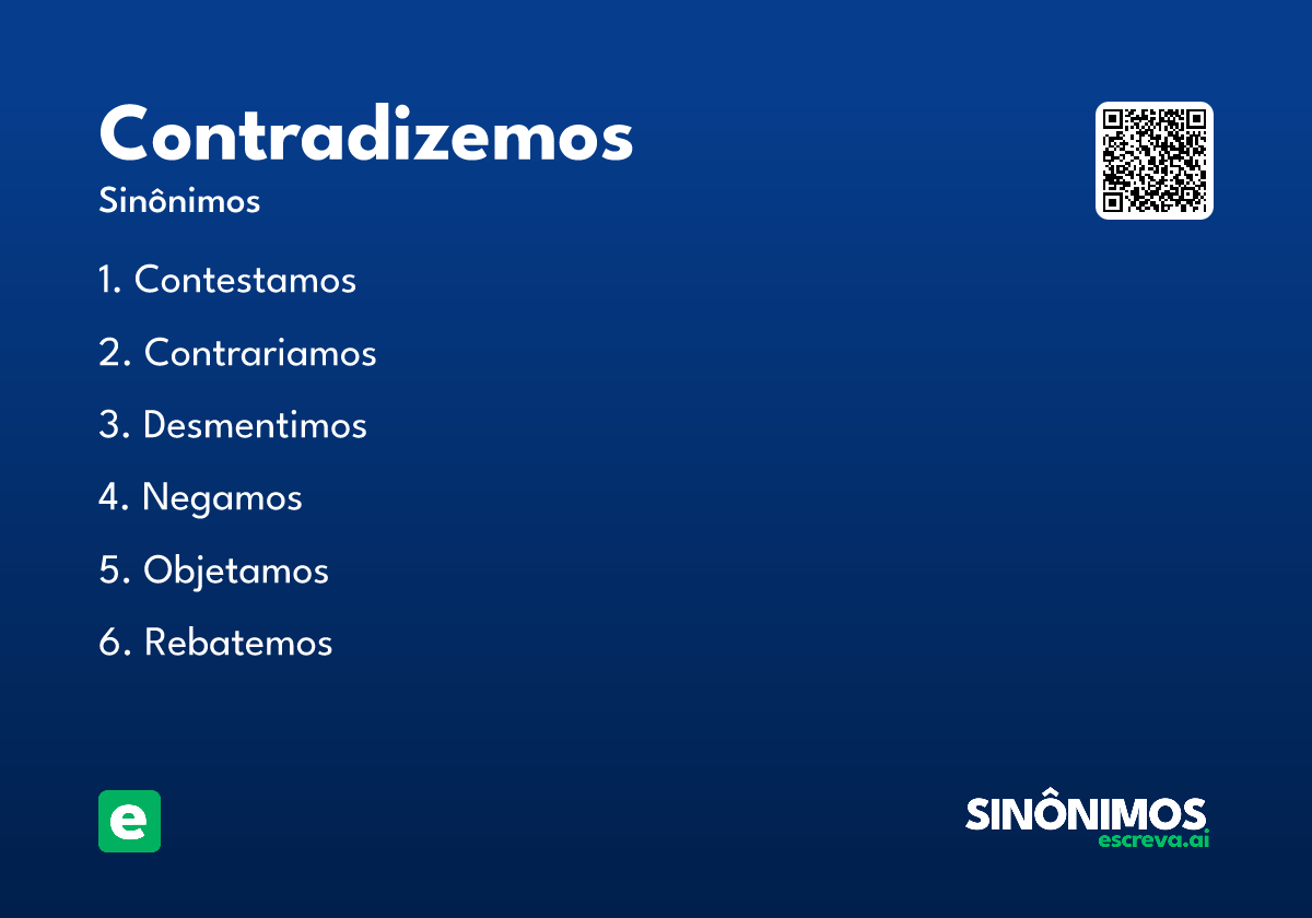 contradizemos