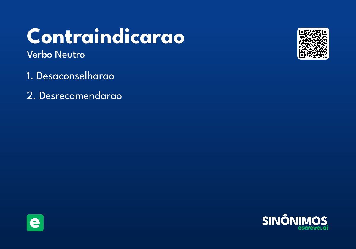 contraindicarao