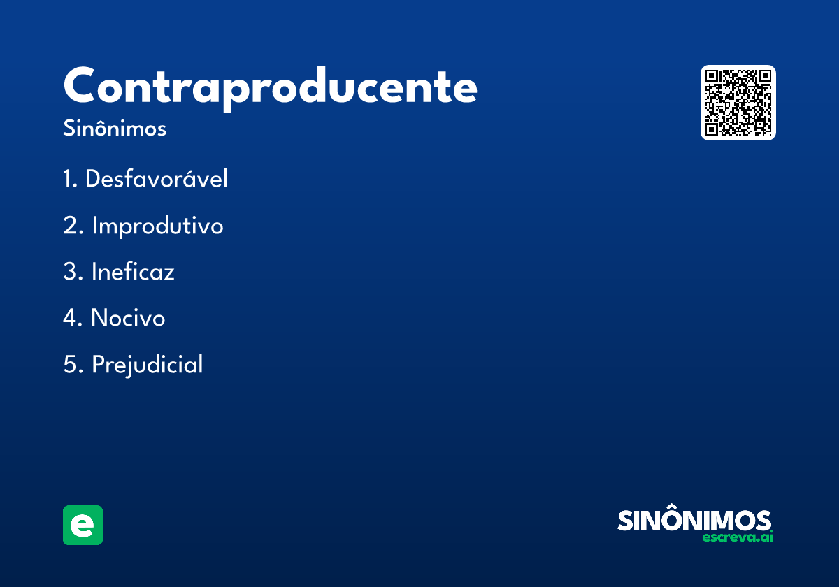 contraproducente