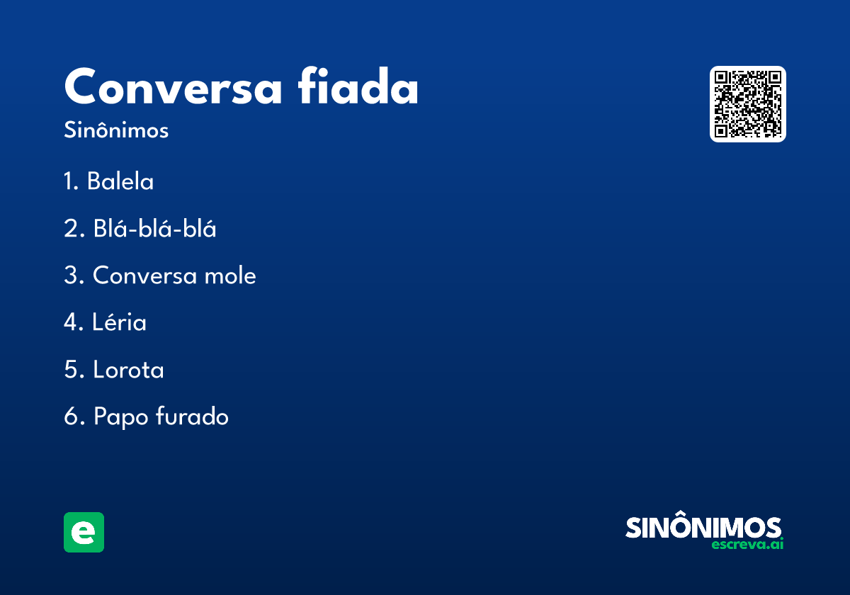 conversa fiada