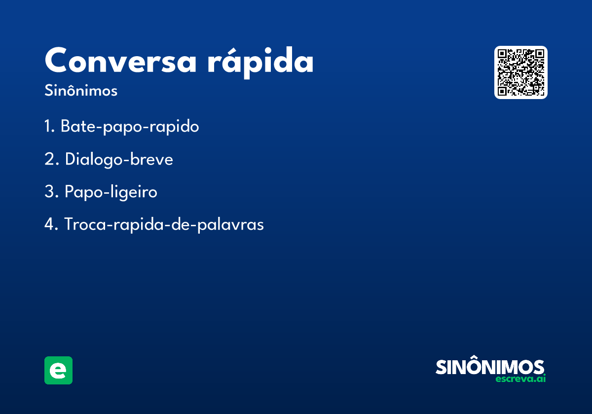 conversa rápida