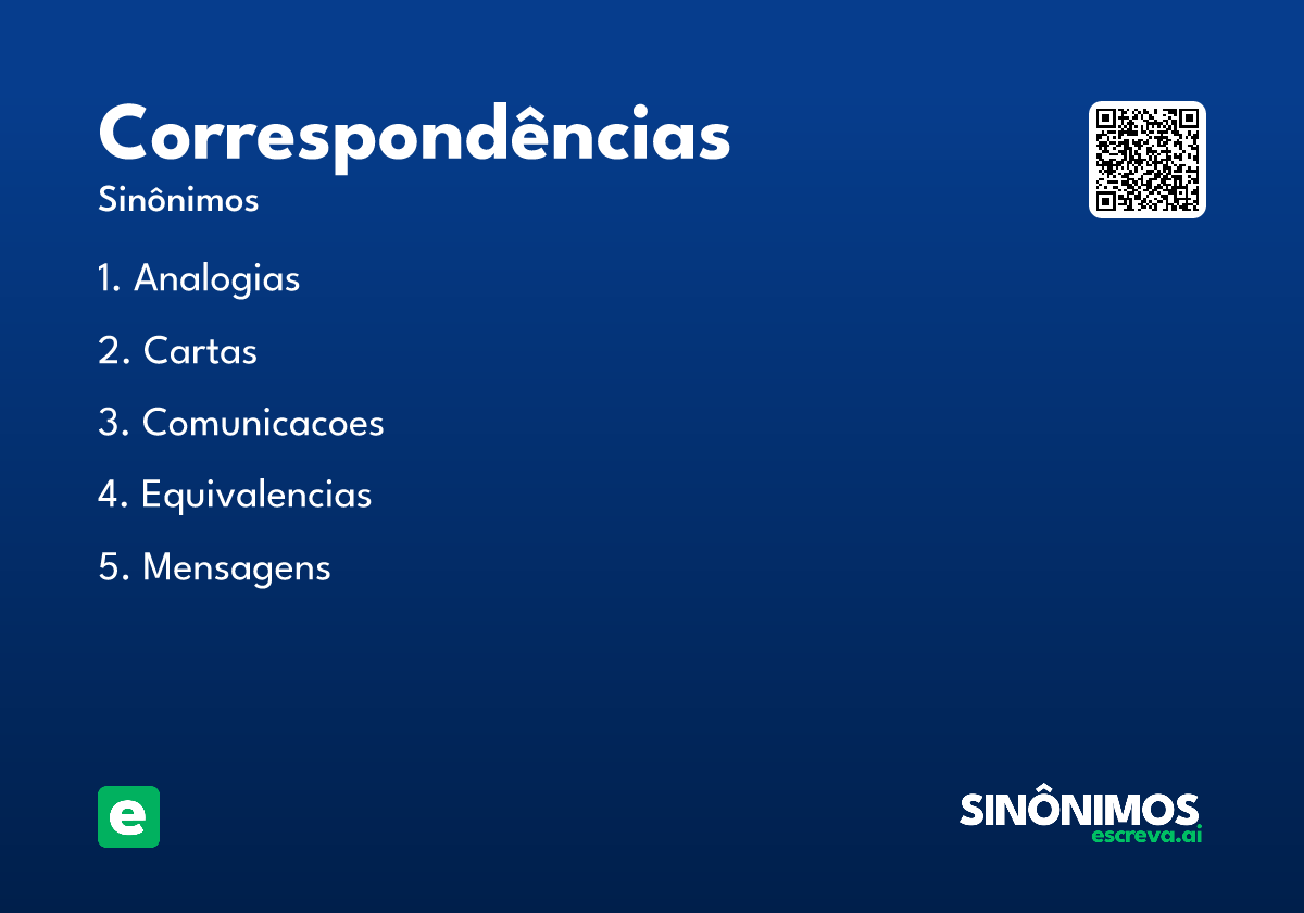 correspondências