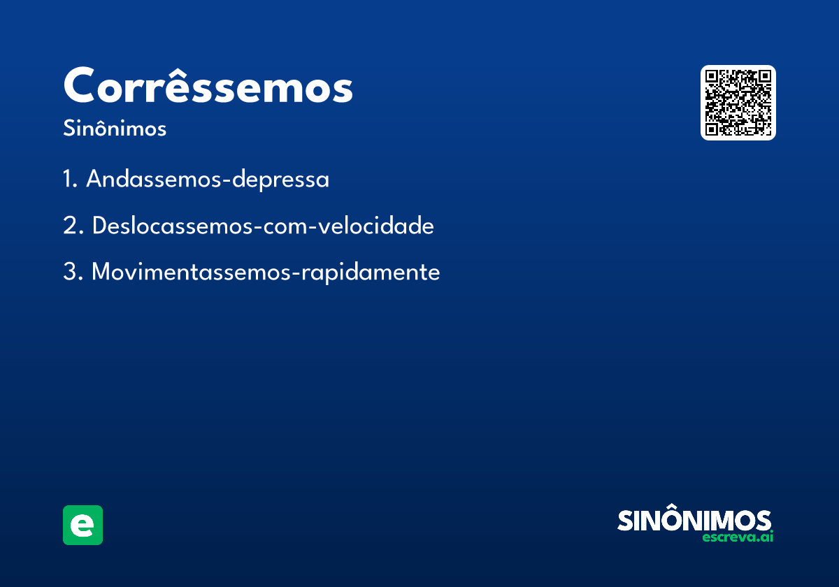 corrêssemos