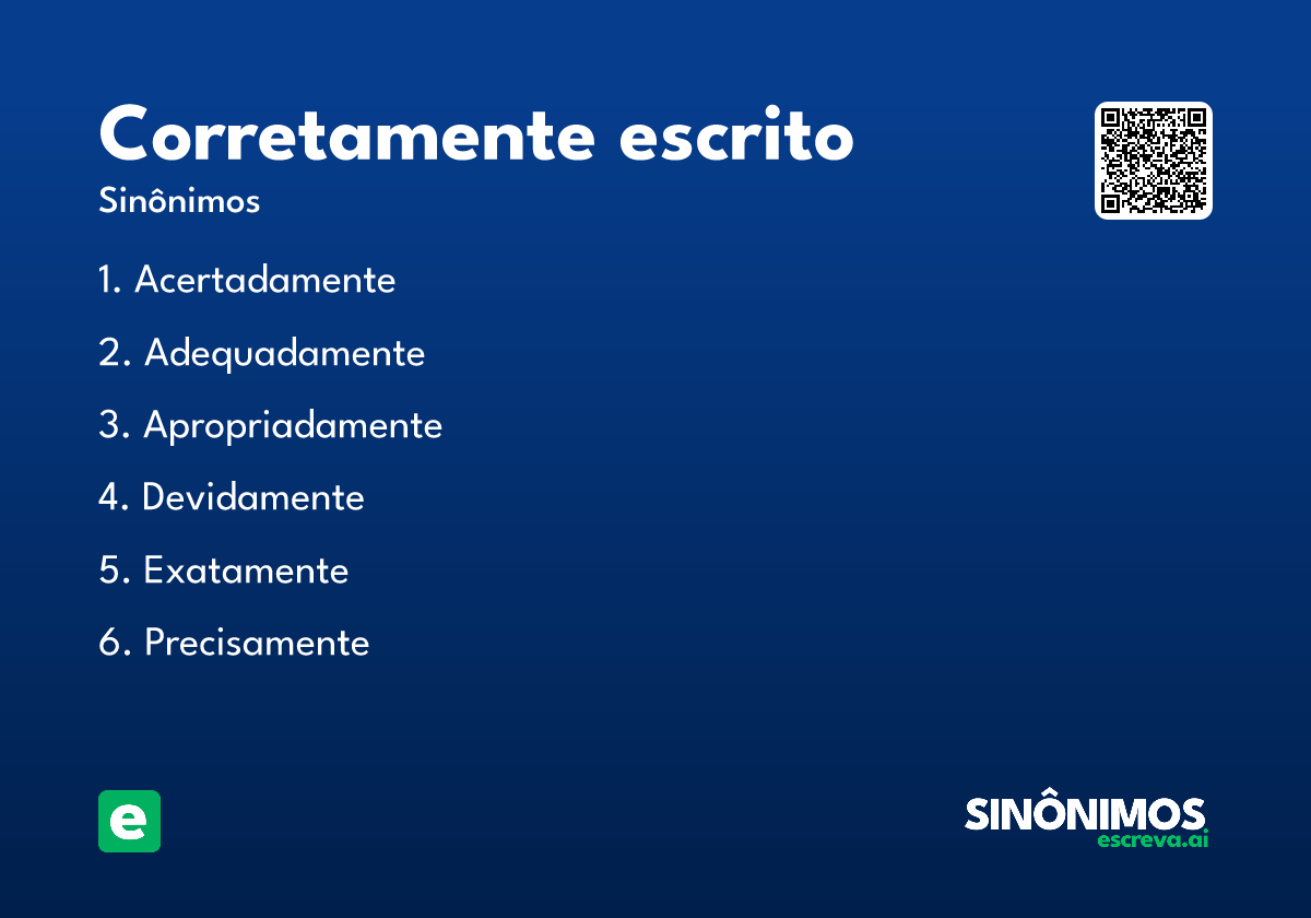corretamente escrito