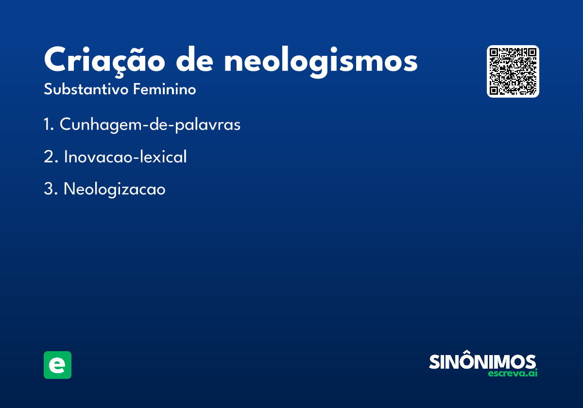 criação de neologismos