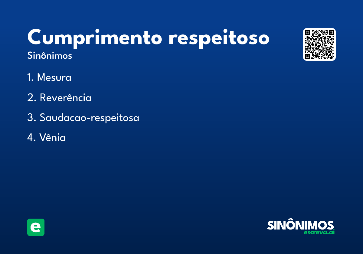 cumprimento respeitoso