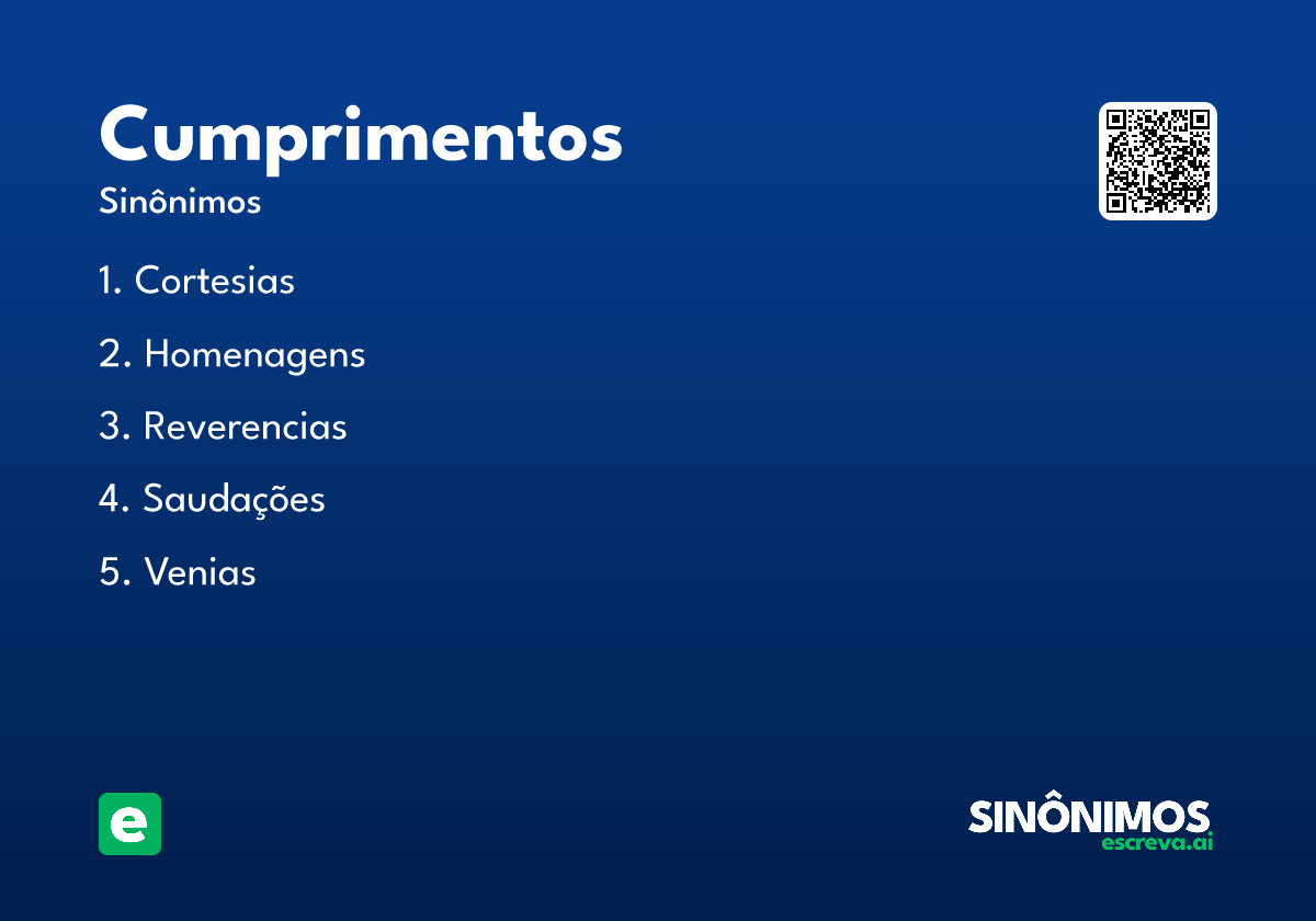 cumprimentos
