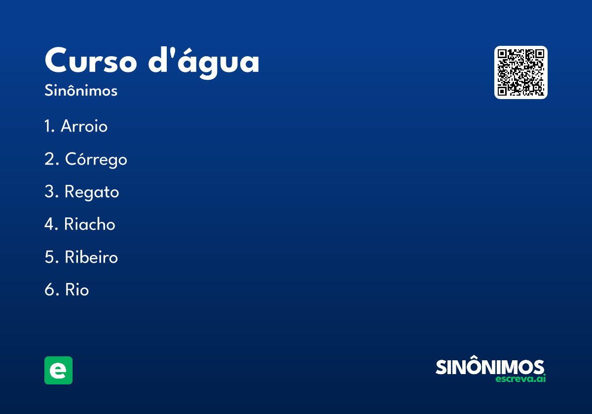 curso d’água