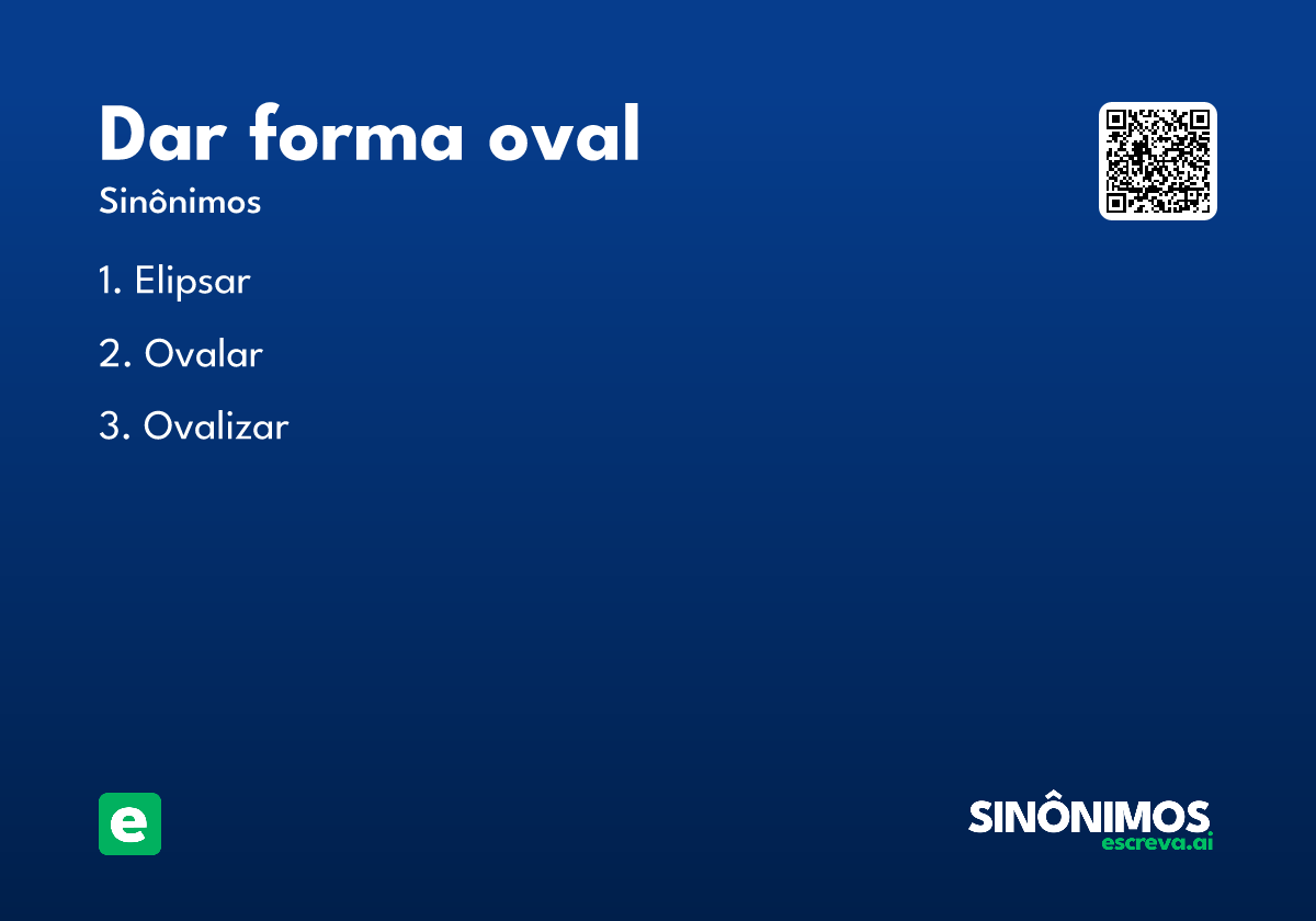 dar forma oval