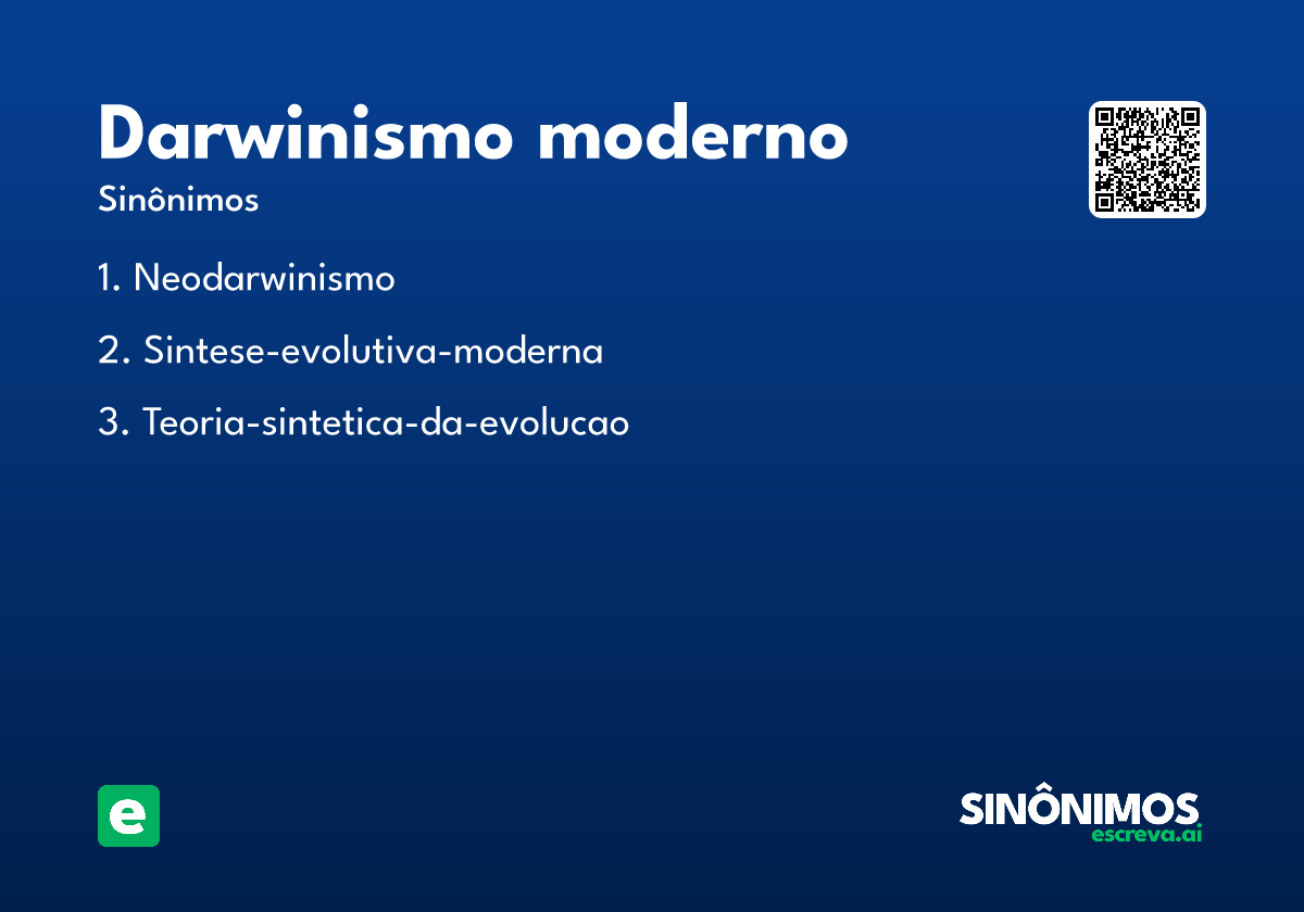 darwinismo moderno