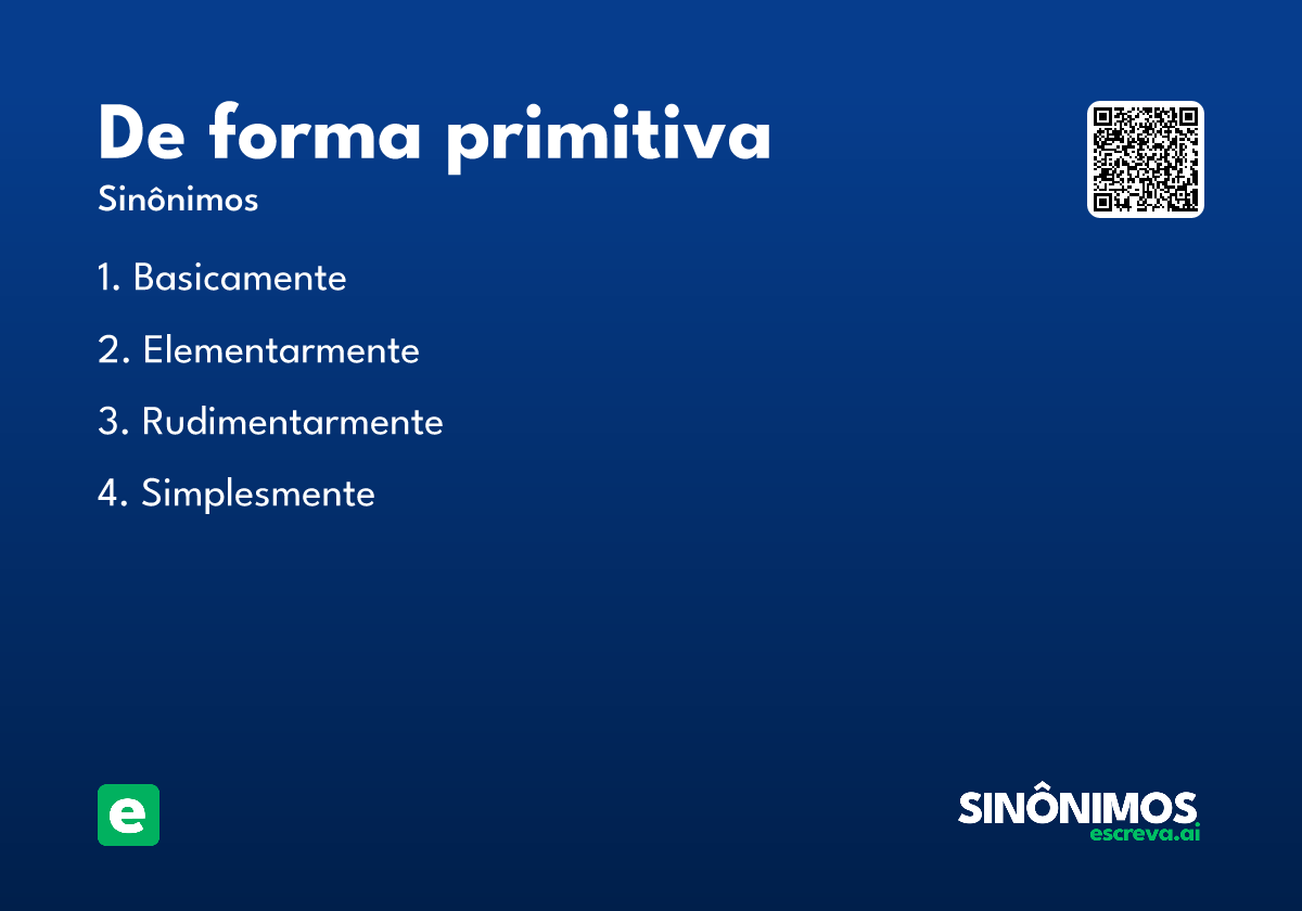 de forma primitiva