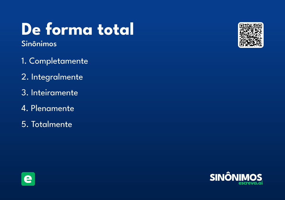 de forma total